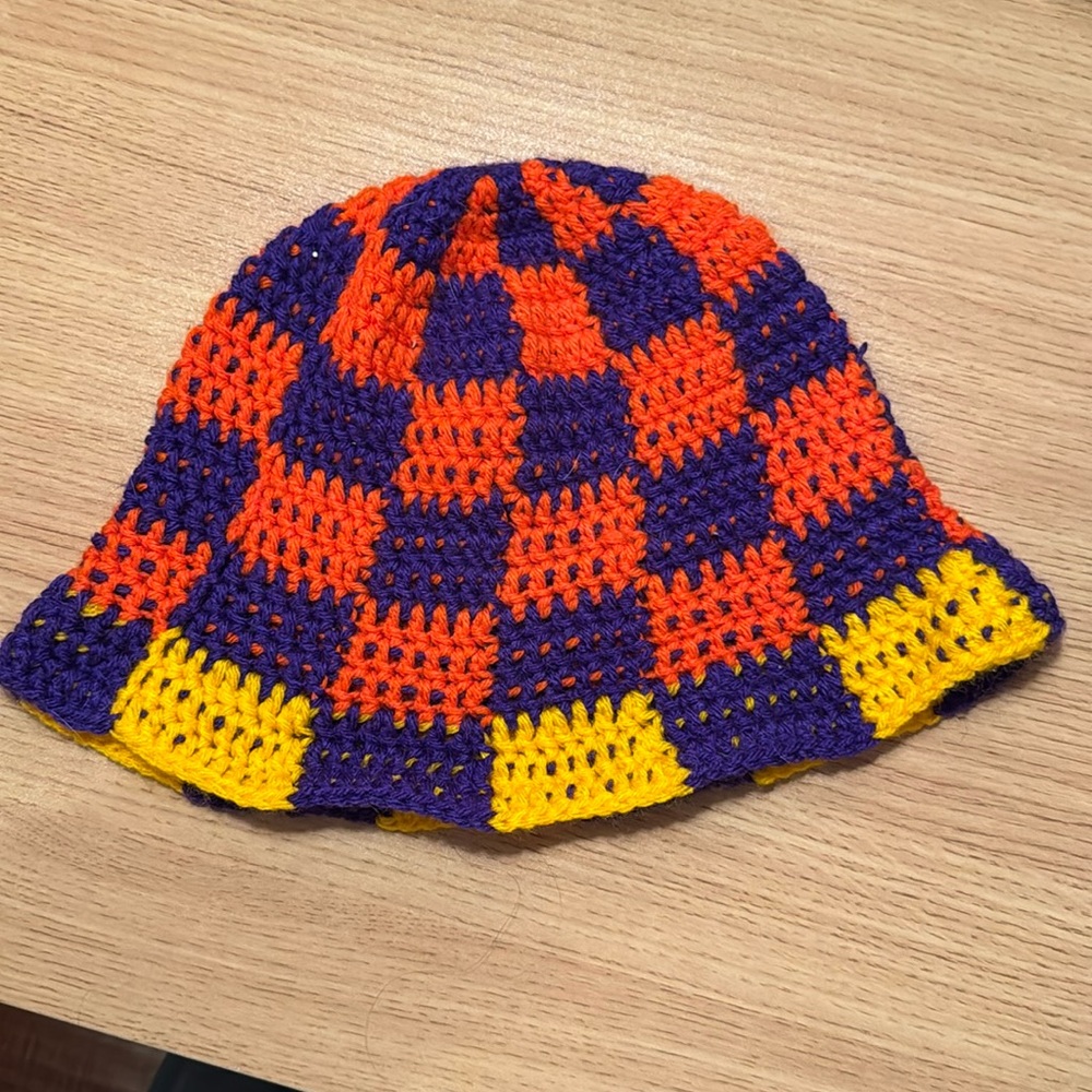 Handmade crochet bucket hat